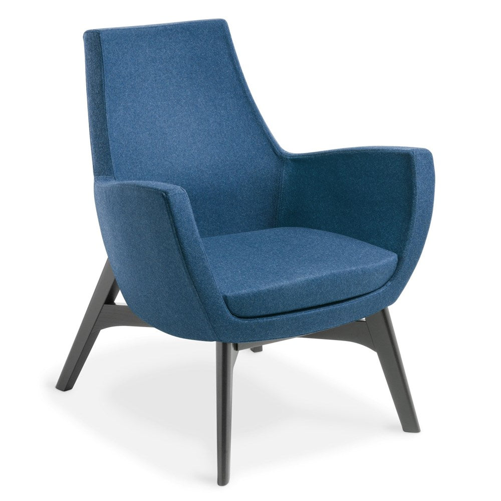 Treviso Timber Base-Reception Furniture-Octavius-Black-Commercial Traders - Office Furniture