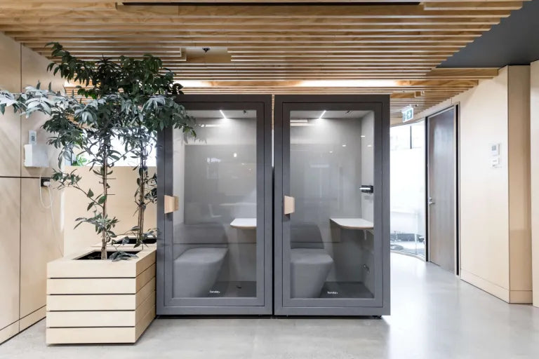 Tuesday Single Booth V2-Acoustic-Storm Grey-Commercial Traders - Office Furniture
