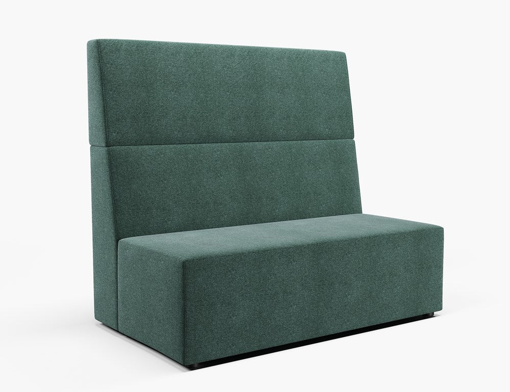 Vista Straight 2 Seater-Reception Furniture-Full Depth-Low-Lustrell (Vinyl)-Commercial Traders - Office Furniture