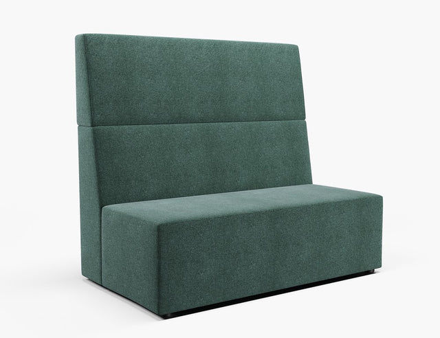 Vista Straight 2 Seater-Reception Furniture-Full Depth-Low-Lustrell (Vinyl)-Commercial Traders - Office Furniture