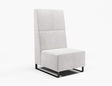 Vista Straight Chair-Reception Furniture-Sleigh-High-Lustrell (Vinyl)-Commercial Traders - Office Furniture