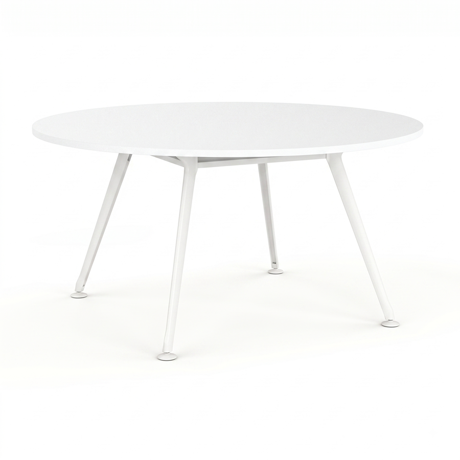 Euro Meeting Table 1500-Meeting Room Furniture-White-North Island (Ground Floor)-Commercial Traders - Office Furniture