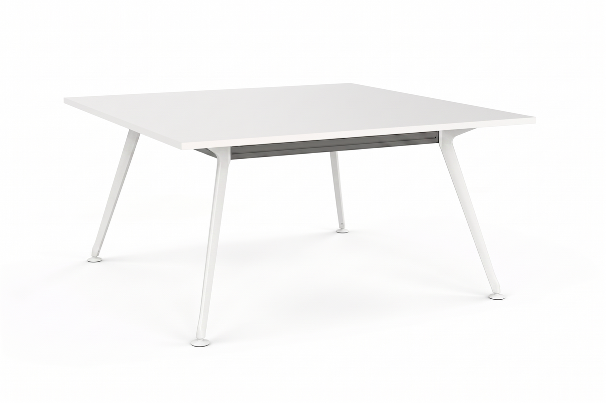 Euro Meeting Table 1800 x 1800-Meeting Room Furniture-Black-South Island Delivery (Ground Floor)-Commercial Traders - Office Furniture