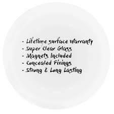 Round Glass Writing Board - White-Glass Writing Boards-900-No Thanks-Commercial Traders - Office Furniture