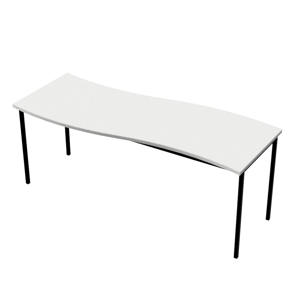 Table School Whiteboard Top Wave 1800mm-Education Furniture-700mm-Commercial Traders - Office Furniture