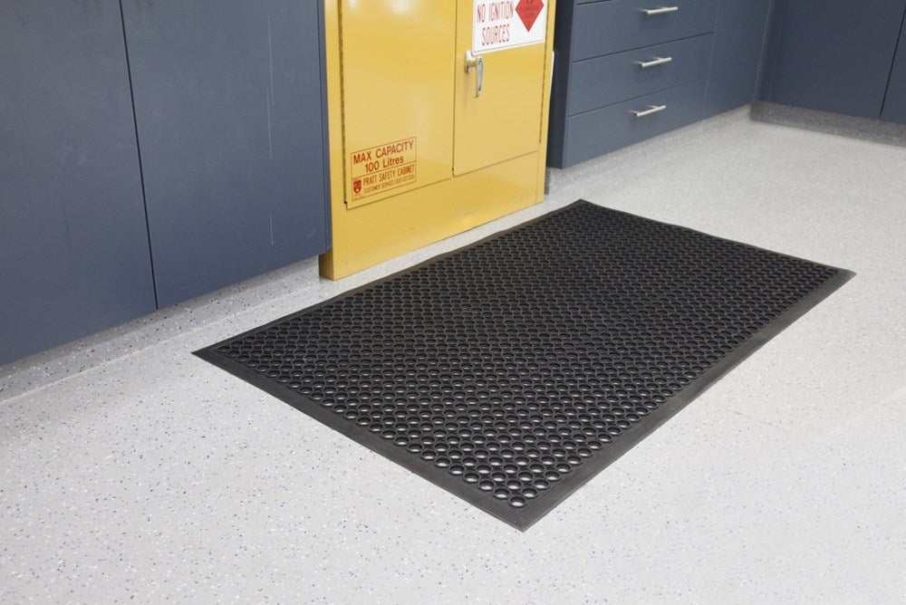 WorkSave Junior Mat-Mats-Black-890 x 1520mm-Commercial Traders - Office Furniture