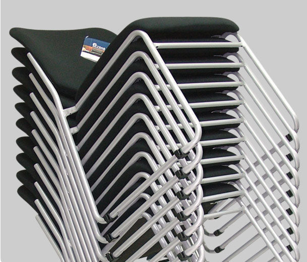 Buro Mario Visitor Chair-Meeting Room Furniture-Black-Assembled - Auckland/Christchurch-Commercial Traders - Office Furniture