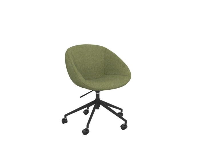 Camellia Visitor Chair-Reception Chairs-Reef Palm-Castor-Commercial Traders - Office Furniture