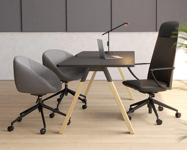 Camellia Visitor Chair-Reception Chairs-Reef Palm-Sled-Commercial Traders - Office Furniture