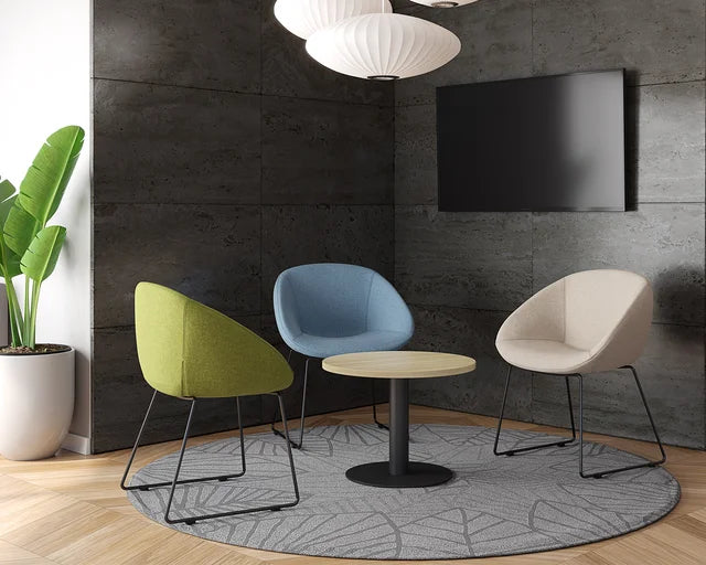 Camellia Visitor Chair-Reception Chairs-Reef Palm-Sled-Commercial Traders - Office Furniture