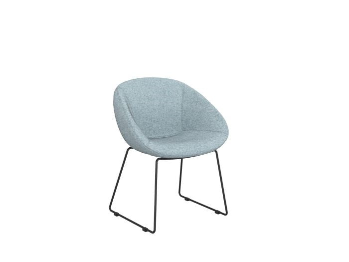 Camellia Visitor Chair-Reception Chairs-Reef Blue-Sled-Commercial Traders - Office Furniture