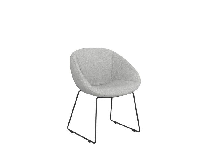 Camellia Visitor Chair-Reception Chairs-Reef Grey Mist-Sled-Commercial Traders - Office Furniture