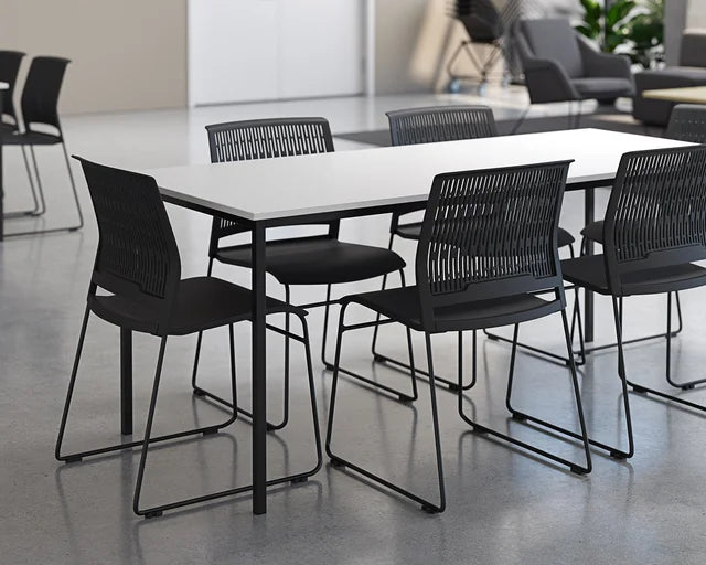 Cubit Canteen Table-Lunchroom Tables-1600 x 800-White-Commercial Traders - Office Furniture