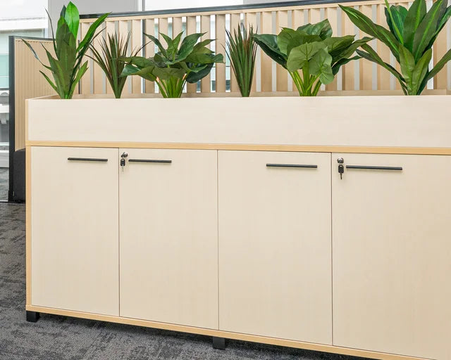 Cubit Credenza 1800 W x 900 H-Storage-White-Commercial Traders - Office Furniture