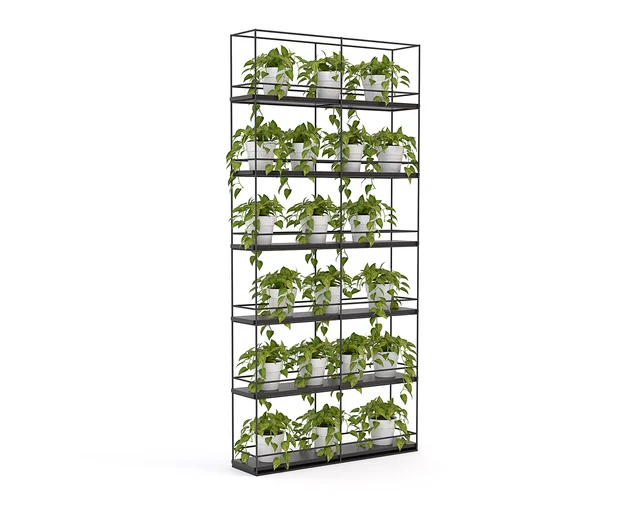 Planter Wall Frame - Frame Only-Unclassified-Black Powdercoat-Commercial Traders - Office Furniture