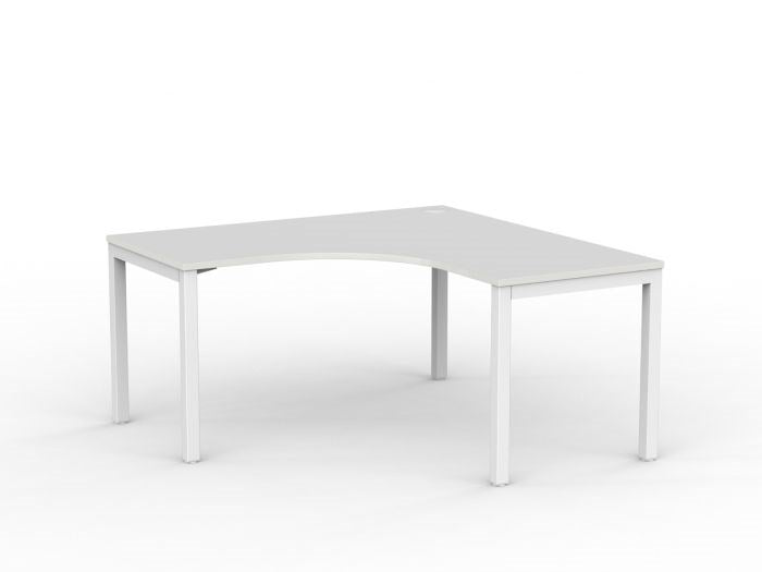 Cubit Corner Desk-Desking-1500 x 1500 x 700-White-White-Commercial Traders - Office Furniture