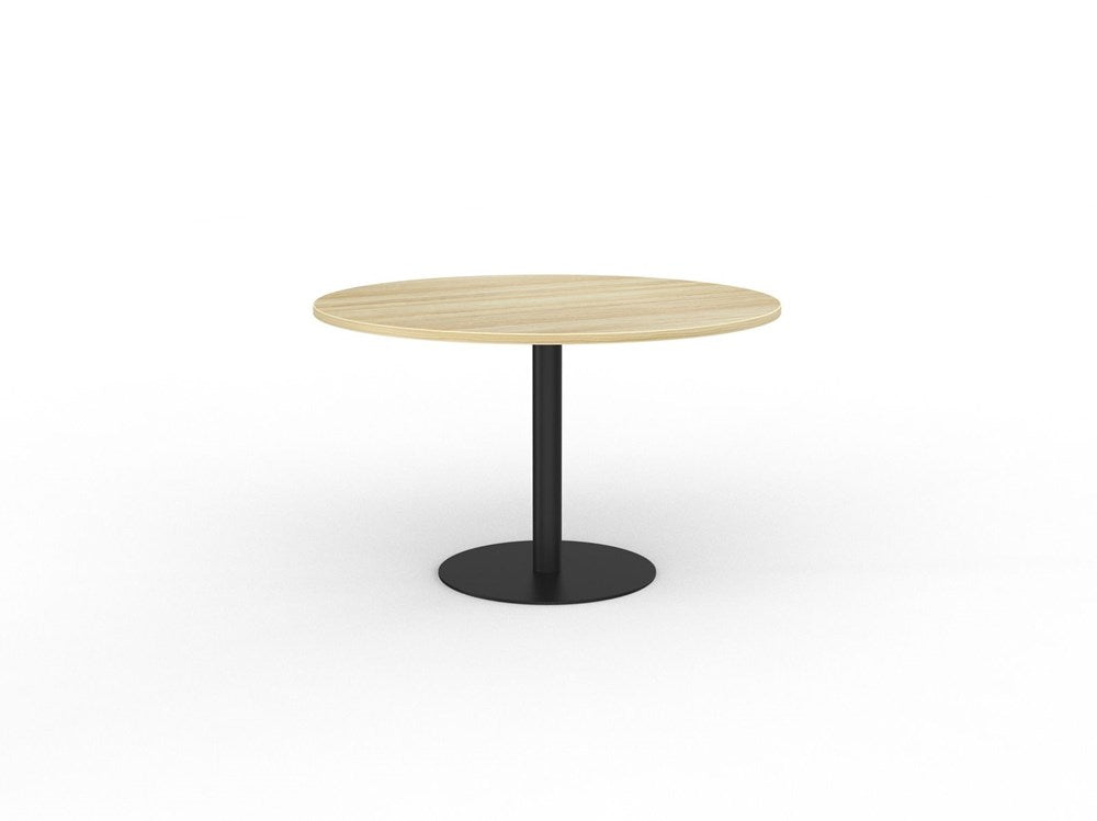 Cubit 1200 Meeting Table - Disc Base-Meeting Room Furniture-Atlantic Oak-Commercial Traders - Office Furniture