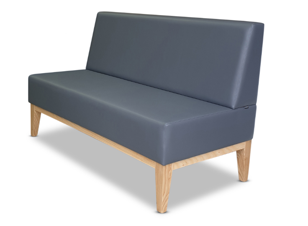 Easton 2 Seater-Reception Furniture-2 Seater-Lustrell (Vinyl)-Commercial Traders - Office Furniture