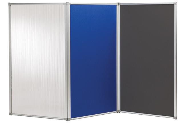 Free Standing Partitions - 1500h-Office Partitons-Polycarbonate-Commercial Traders - Office Furniture