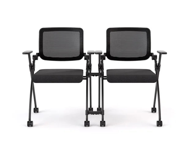 Hub Meeting Chair-Meeting Room Furniture-Standard Black-Commercial Traders - Office Furniture