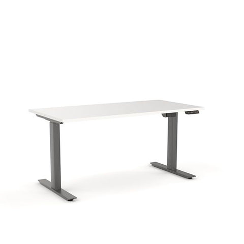 Agile 1800 x 800 Electric Desk (2 Column)-Desking-White-White-Commercial Traders - Office Furniture