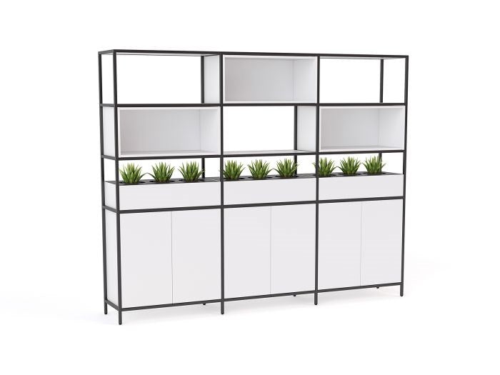 Kubix Configuration 4-Office Storage-White-Commercial Traders - Office Furniture