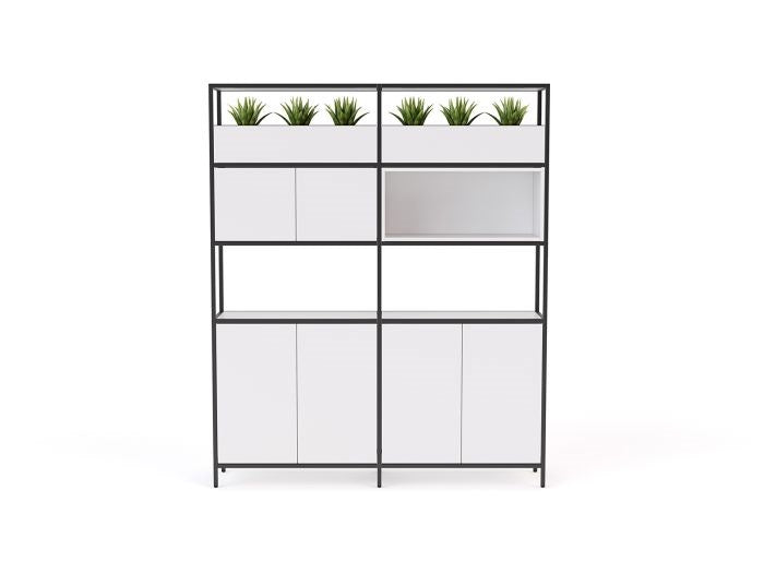 Kubix Configuration 3-Office Storage-White-Commercial Traders - Office Furniture