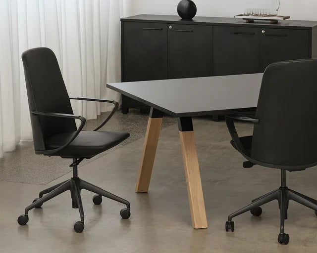 Ligna Boardroom Table Frame 3m-Meeting Room Furniture-Oak-Commercial Traders - Office Furniture