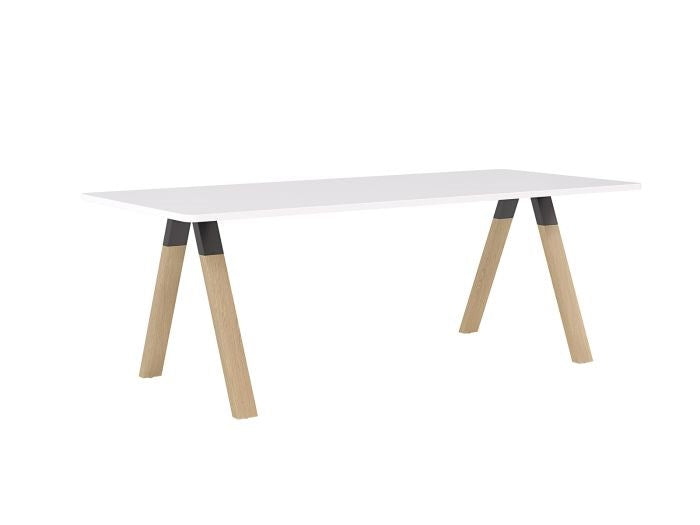 Ligna Meeting/Breakout Table-Meeting Tables-1800 x 900-White-Commercial Traders - Office Furniture