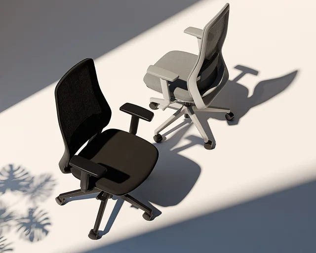 Lume Mesh Chair-Office Chairs-Black-Unassembled-Commercial Traders - Office Furniture