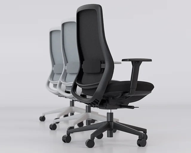 Lume Mesh Chair-Office Chairs-Black-Unassembled-Commercial Traders - Office Furniture