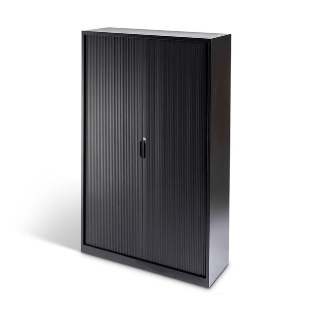 Proceed Tambour 6 Tier Unit - Black-Office Storage-900w Tambour-Commercial Traders - Office Furniture