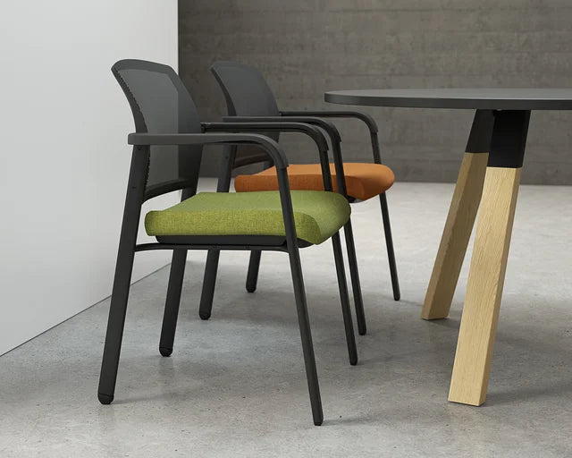 Ozone Meeting Chair-Meeting Room Furniture-Standard Black-Commercial Traders - Office Furniture