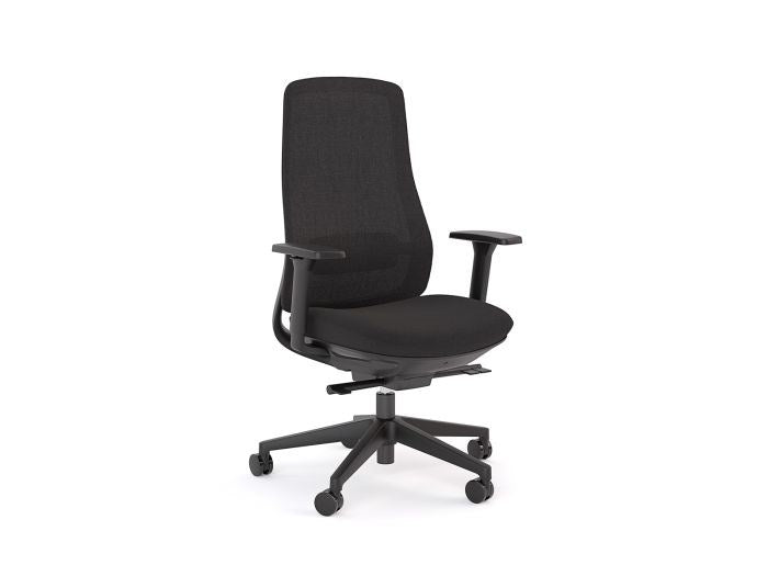 Lume Mesh Chair-Office Chairs-Black-Unassembled-Commercial Traders - Office Furniture