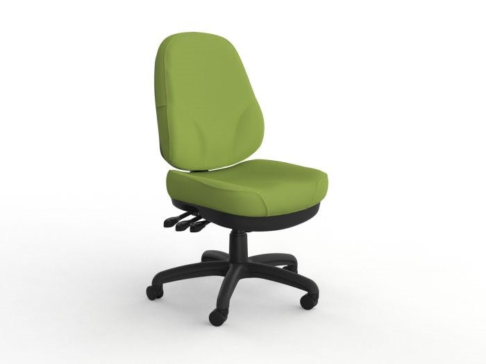 Plymouth Heavy Duty Executive Task Chair-Office Chairs-Breathe Lime Green-No Arms Thanks-Commercial Traders - Office Furniture