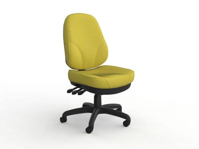 Plymouth Executive Task Chair-Office Chairs-Splice Yellow-No Arms Thanks-Commercial Traders - Office Furniture