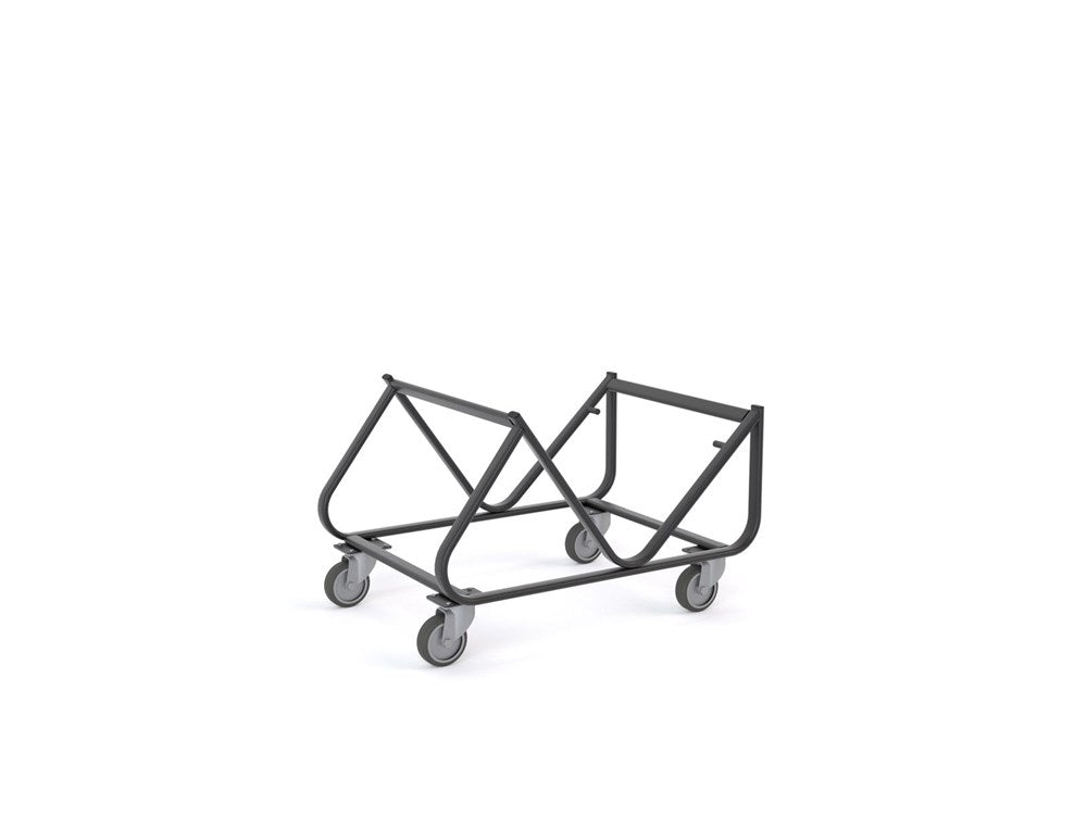 Stax Trolley-Lunchroom Chairs-Black-Black-Commercial Traders - Office Furniture