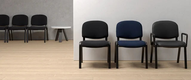 Swift Visitor Chair (Assembled)-Meeting Room Furniture-Black-Commercial Traders - Office Furniture
