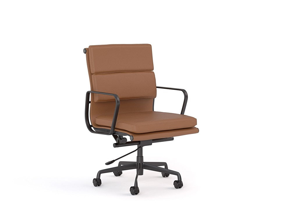 Vogue Executive Chair-Office Chairs-Mid Back-Flat Pack Please-Tan-Commercial Traders - Office Furniture