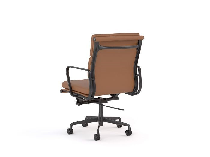 Vogue Executive Chair-Office Chairs-Mid Back-Flat Pack Please-Tan-Commercial Traders - Office Furniture