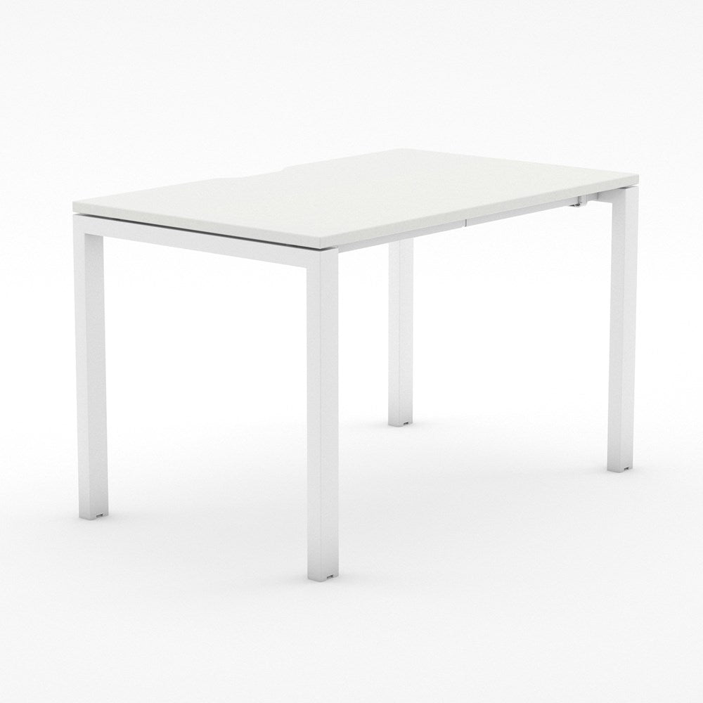 Alti 1200 x 750 Desk-Desking-White-White-Delivery to North Island-Commercial Traders - Office Furniture