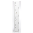 Four tier lockers - 300 wide-Storage-Key Lock-White Satin-Commercial Traders - Office Furniture