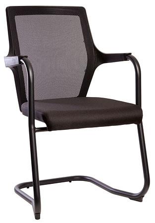 Affari Cantilever Chair-Meeting Room Furniture-Chrome-Auckland Delivery - Free-Commercial Traders - Office Furniture