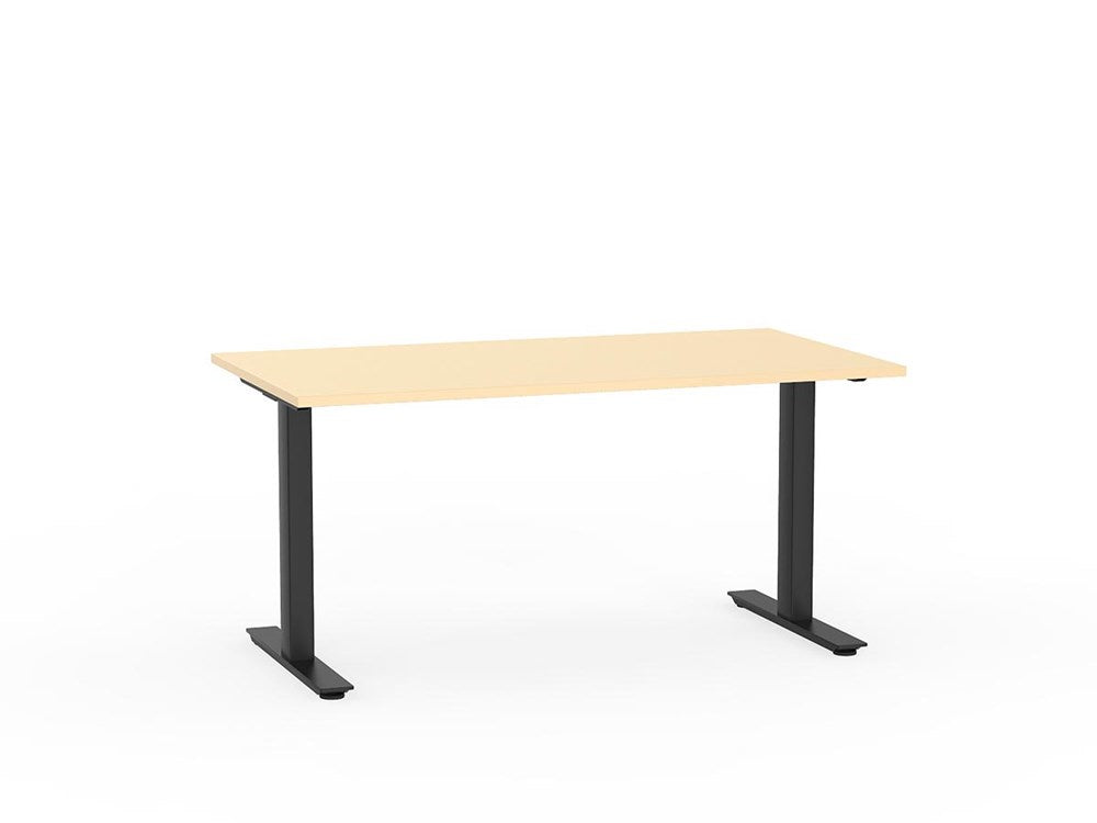 Agile 1500 x 800 Fixed Height Desk - 715mm high-Desking-White-Silver-Commercial Traders - Office Furniture
