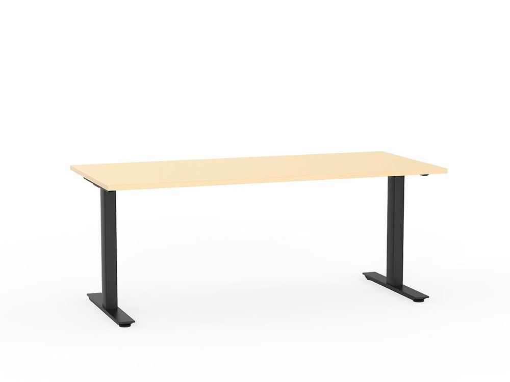 Agile 1800 x 800 Fixed Height Desk - 715mm high-Desking-White-Silver-Commercial Traders - Office Furniture