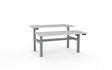 Agile Double Sided 1500 Electric Standing Desk - 2 Column-Desking-White-White-Commercial Traders - Office Furniture