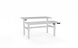 Agile Double Sided 1200 Electric Standing Desk-Desking-White-White-Commercial Traders - Office Furniture