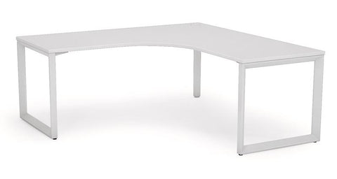 Anvil 1800 x 1800 x 700 Workstation-Desking-White Top / Black Legs-Commercial Traders - Office Furniture