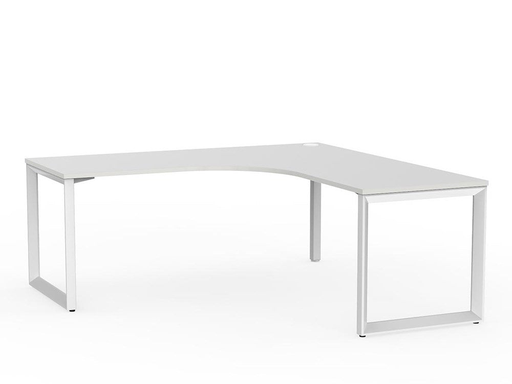 Anvil 1800 x 1800 x 700 Workstation-Desking-White Top/White Legs-Commercial Traders - Office Furniture
