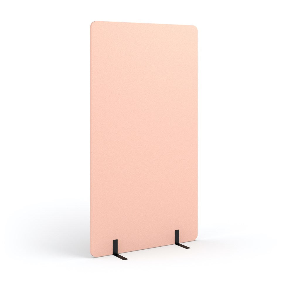 Acoustic Freestanding Partition - 1800h x 1000w -24mm thick-Noise Reduction-Blush Pink-Commercial Traders - Office Furniture